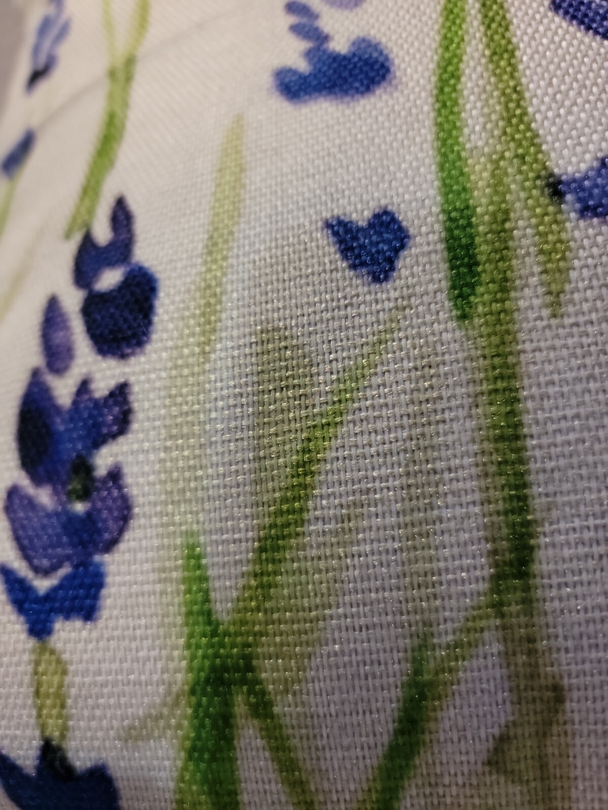 Throw Pillow Lavender Purple Green 18" Square Firm Springy