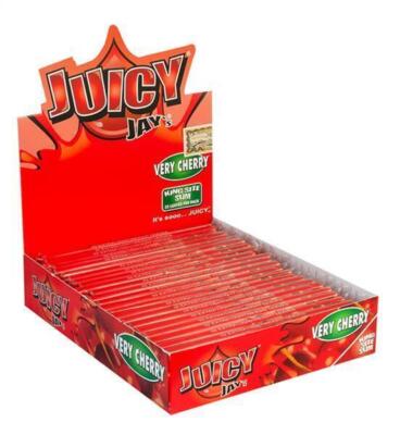 BOX Juicy Jays King Size Slim Cherry Kirsche Zigarettenpapier Papers