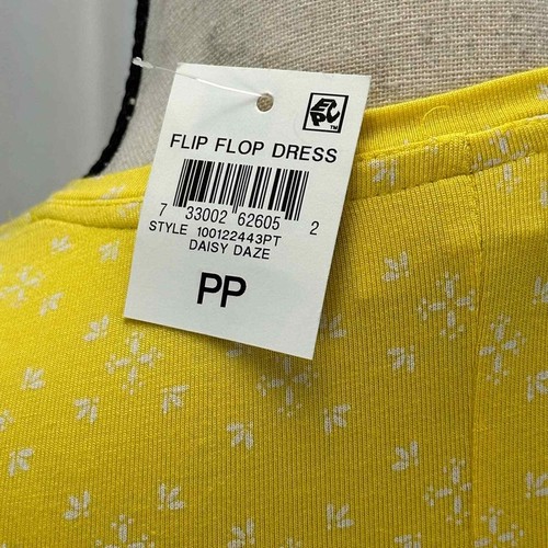 Style & Co Sleeveless Flip Flop Tank Mini Dress - Yellow - size PP - Picture 6 of 9
