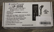 NEW LAN Power Single Port High Power/PoE Plus Midspan Injector LP-2535