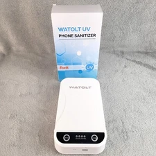 Watolt USP UV Cell Phone Sanitizer Box Disinfection Case Cleaner Portable White