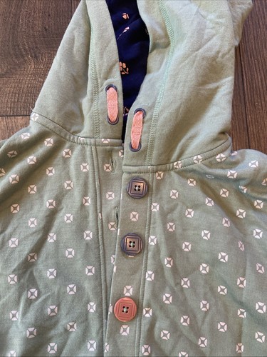 Matilda Jane Willow Dot Hoodie Jacket EUC Girls Heart To Heart Green Size 10 - Picture 6 of 11