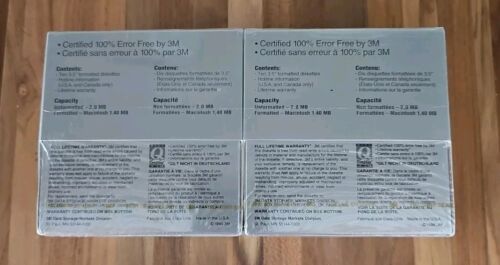 3M High Density 3,5" Disketten Stck 20 MAC Formatierte DS HD Disketten Neu - Bild 2 von 4