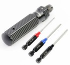 Powerhobby RC Hex Driver 1/4" Tool Set Metric 1.5, 2.0, 2.5mm with Handle
