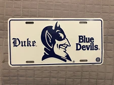Vintage Duke Univeristy License Plate NOS Still In Plastic 90s 80s