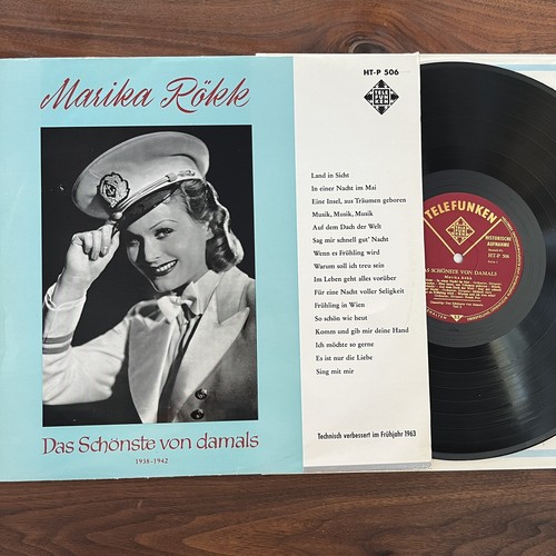 Marika Rökk Das Schönste Von Damals 1938-1942 Vinyl LP Telefunken HT-P 506