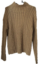 Womens MARKS & SPENCER Beige Knitwear Two-piece Jumper & Skirt Outfit, Size XS
