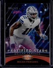 2023 Panini Certified MICAH PARSONS Certified Stars Orange Mirror /149 #CS-1
