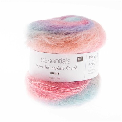 RICO ESSENTIALS SUPER KID MOHAIR SILK PRINT Handstrickgarn