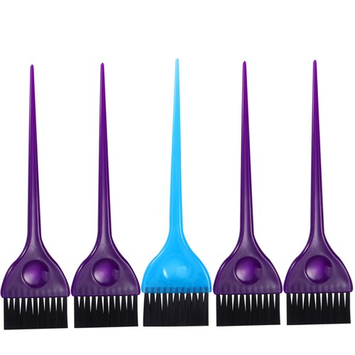 5 Pcs Hairdressing Comb Hairbrush Highlights Professional Coloring Kit