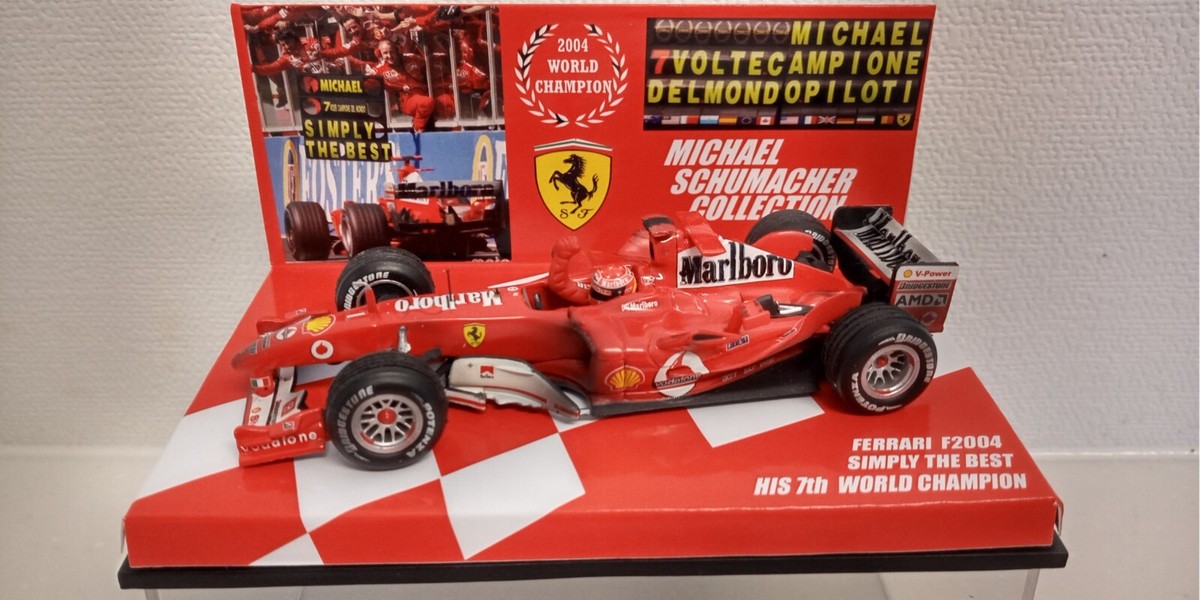 SCHUMACHER COLLECTION 1:43 FERRARI F2004 7th CHAMPION