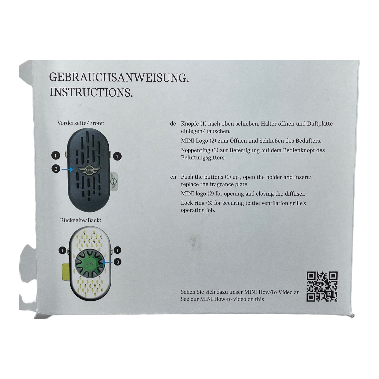 Genuine MINI Cooper Car Air Freshener Starter kit F55 F56 F60 F57 F54