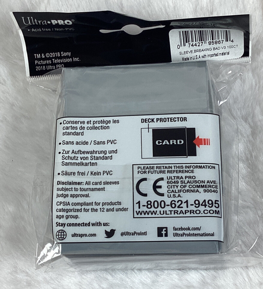 Ultra Pro Breaking Bad Heisenberg Card Sleeves - 100 Pack For 2.5"x3.5" Gaming Cards - View #6