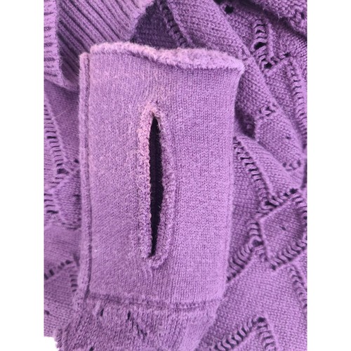 Ivivva purple play om wrap knit cardigan Sweater Girls size 6 - Picture 7 of 11