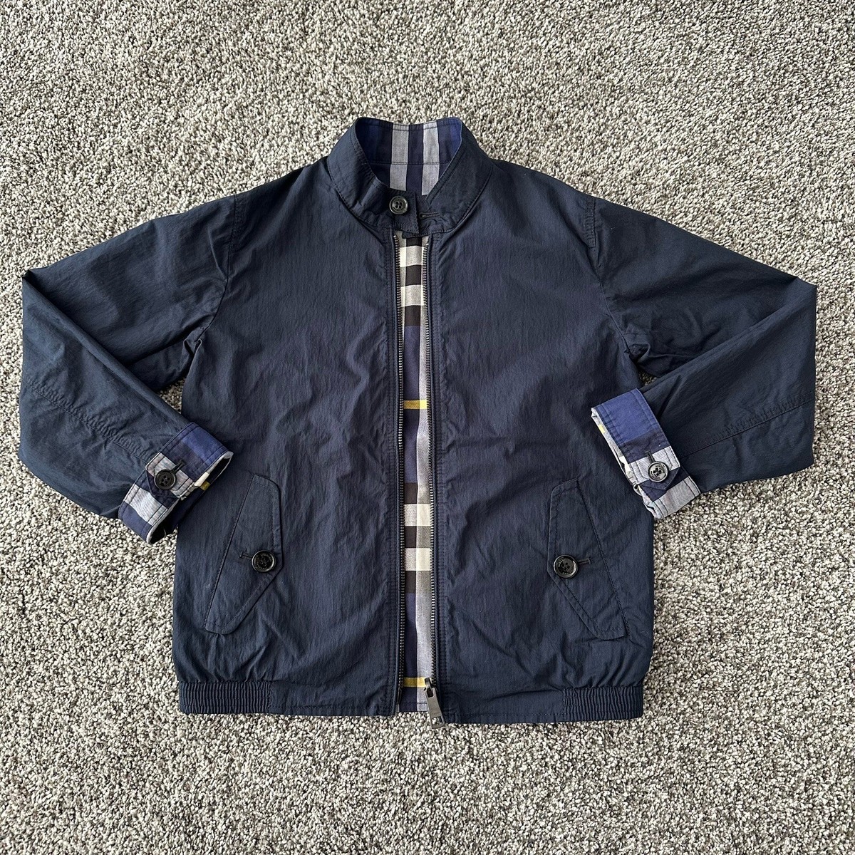 9-10 Years Authentic Burberry Boy Windbreaker Jacket Coat Rain