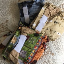 4 Beautiful Handmade Reusable Diapers Size 1 for Newborns - Equestrian Theme