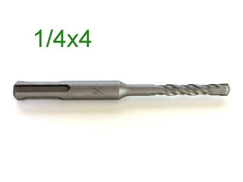 5er Set SDS PLUS 1/4"" Durchmesser 4"" lang Hartmetallspitze Hammer Bohrer Bit S - Bild 7 von 12