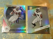 Davante Adams 2 Card Lot 1 Silver Parallel 1 Base Raiders