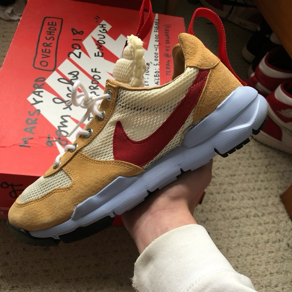 Size Tom Sachs x NikeCraft Mars Yard Overshoe White UK