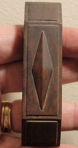 Vintage Brown Bakelite 1940s Drawer Pull Handle Dark Brown 3-3/4"made In England - Picture 14 of 15