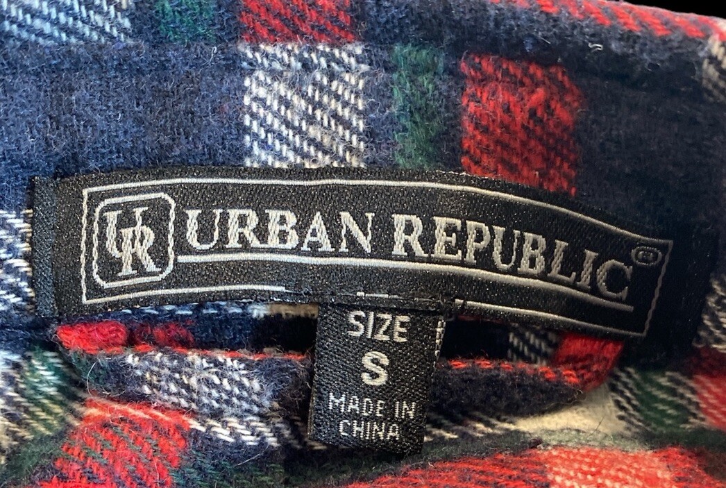 Upcycled BASEBALL Back Patch Plaid Flannel Shirt … - image 6