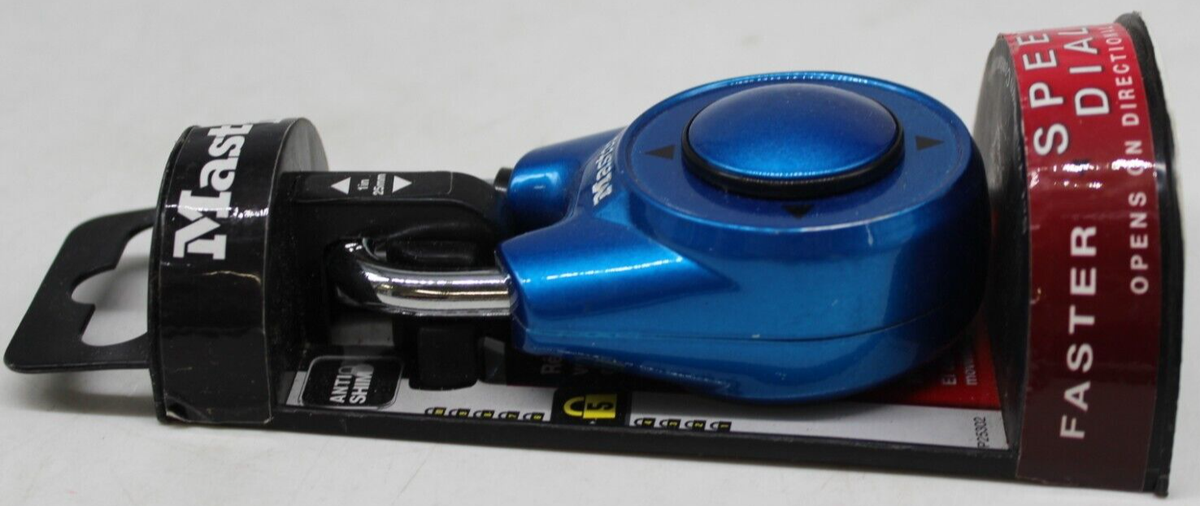 Master Lock Speed Dial Combination Lock - Resettable Anti-Shim Padlock In Assorted Colors