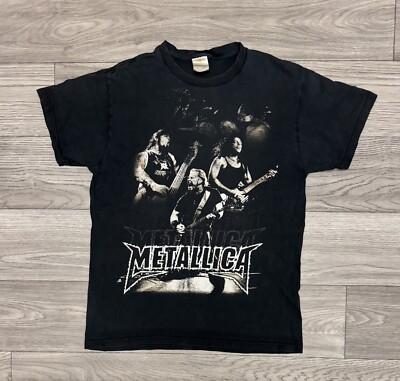 Vintage Metallica Rock T-shirt Black Size Medium 00s Merchandise