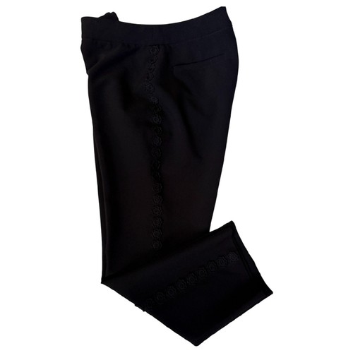 Kate Spade schwarze kurze Hose mit Spitzenbesatz an der Seite Größe 8 - Bild 1 von 10
