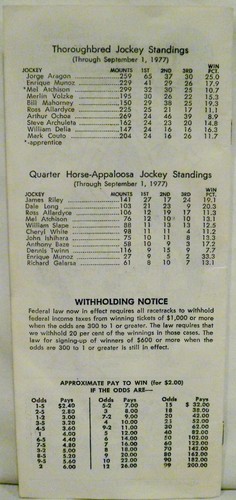 California’s Great State Fair Official Horse Racing Program September 3 1977 - Picture 2 of 5