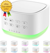 White Noise Machine 10 Colors Lights and 25 Soothing Sounds Sleep Sound Machine
