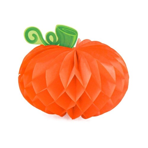 Colorful Pumpkin Honeycomb Ball Ghost Halloween Paper Pendant Kindergarten - Picture 14 of 18