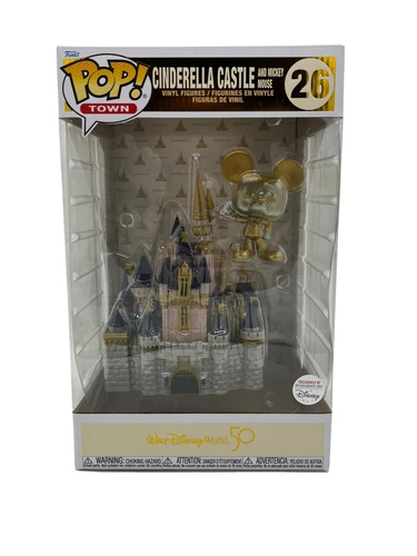 FunkoPop Disney 50th Anniversary Castle w/Gold Mickey + D23 Expo Exclusive Gift.