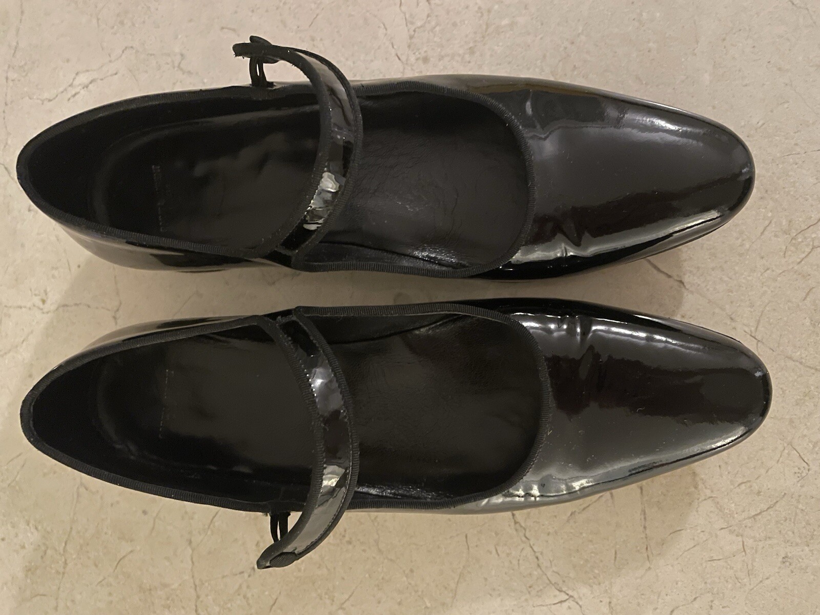 Saint Laurent Paris Patent Babies Mary Janes da donna come nuovo taglia 40