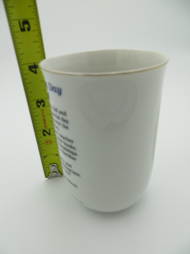 Norman Rockwell The First Day of School Coffee Tea Mug Gold Color Trim Education - Picture 7 of 8
