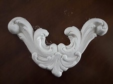 Stucco Cornice Fregio in gesso bianco decorazione muro soffitto <c>