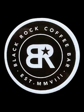Black Rock Coffee Bar Sticker Decal  2”x 2”
