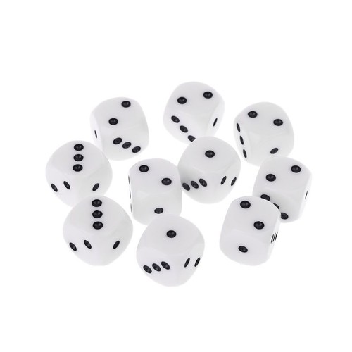 10Pcs 16mm D3 Six Sided Dices Beads For Dungeons & Dragon D&D RPG Poly Desktop f