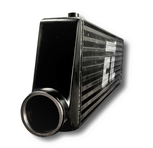 2.5" I/O Universal Front Mount Aluminum Intercooler 27.3"X7.08"X2.5" Black NEW - Picture 3 of 7