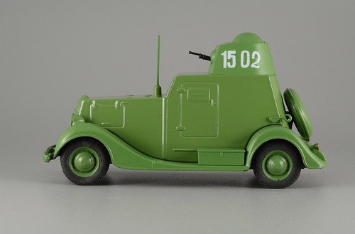 BA-20 Soviet Light Military Armored Car WWII 1936 Year 1/43 Scale Diecast Model - Imagen 10 de 12