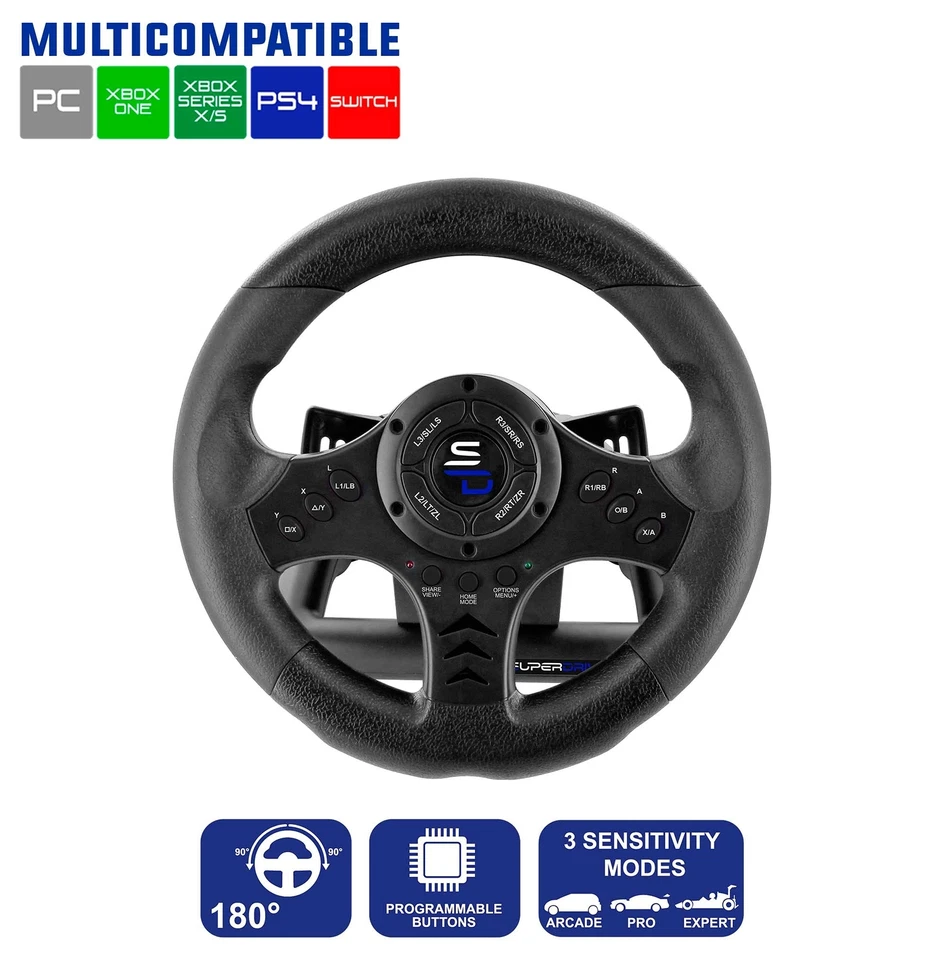 Superdrive SV450 racing steering wheel with Pedals and Shifters Xbox Serie X ... - Image 2 of 4