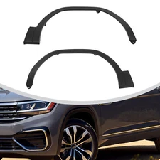 Front Fender Flares Pair for 2018-2021 Volkswagen Atlas Wheel Arch Covers Black