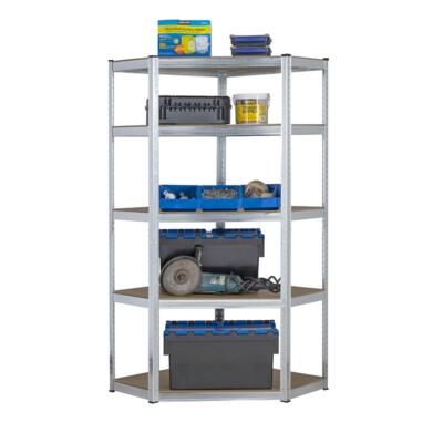 Verzinktes Eckregal/Regal Garage Lagereinheit Regale 175kg 1800mm H