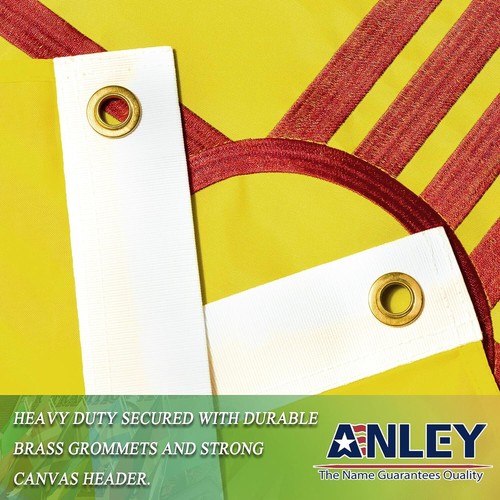 Anley EverStrong Serie bestickt New Mexico Staatsflagge 3x5 Fuß Nylon NM Flaggen - Bild 4 von 7