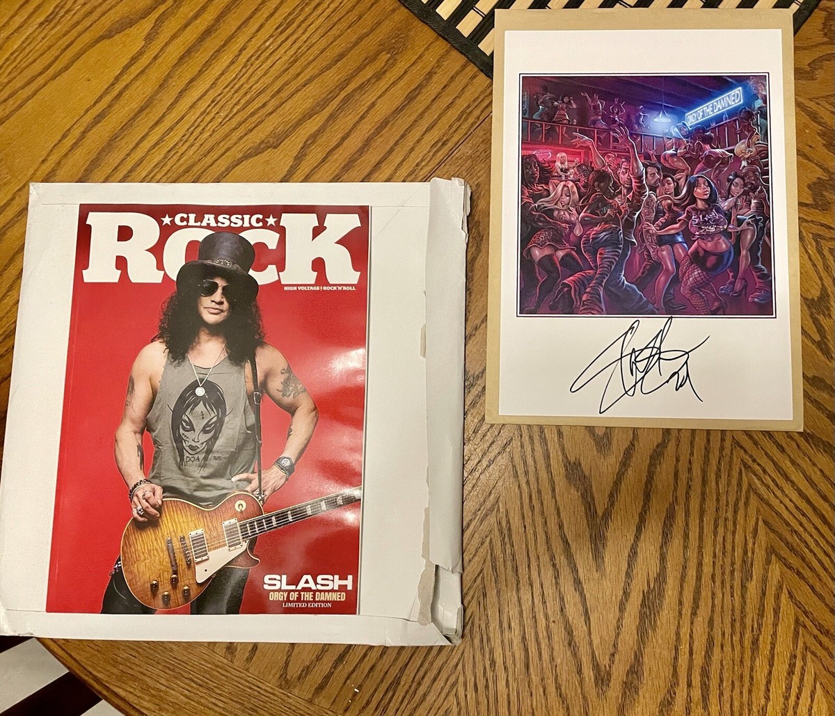Slash x Classic Rock Magazine 327 + Hand Signed Art by SLASH