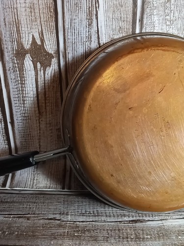 Vtg Revere Ware Skillet Pan - 7 Inch - Copper Bottom 1801 Clinton IL (H) - Picture 3 of 13