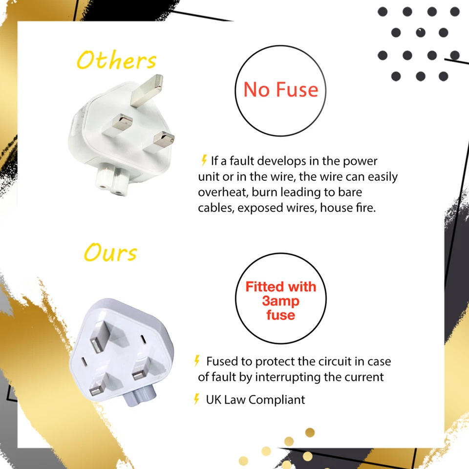 Macbook Type C UK 61w Charger for USB-C Charger with 2M cable included - Image 2 of 4