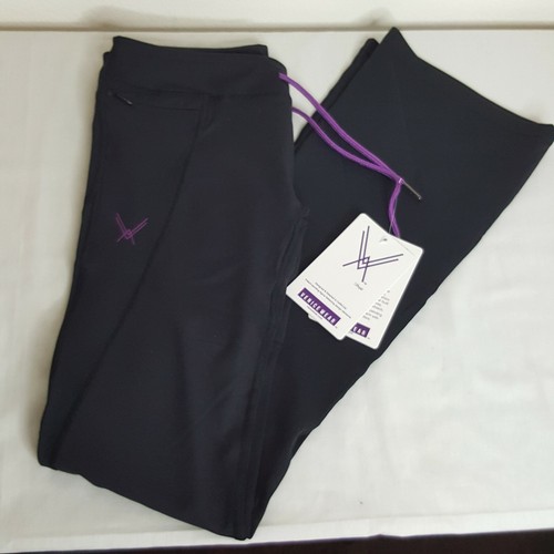 Venicewear Womens Black & Purple Workout Athletic/ Athleasur Bootcut Pant Size S - Picture 6 of 8