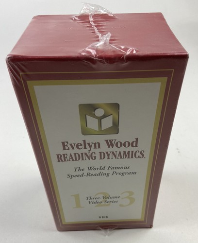NEW Evelyn Wood Reading Dynamics VHS Set 3 SEALED Speed Reading Comprehension - Imagen 5 de 7