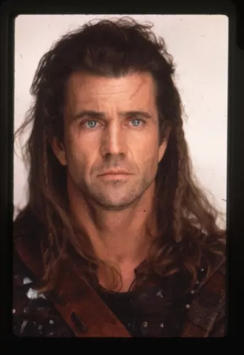 Mel Gibson Braveheart Scottish Warrior Portrait Original 35mm Transparency 1995
