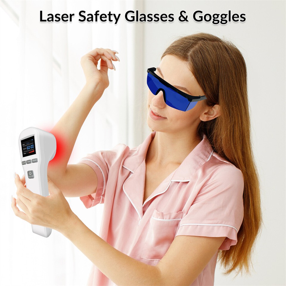 Dawfek Laser Safety Glasses Red Light Therapy Goggles UV Blocking Laser
